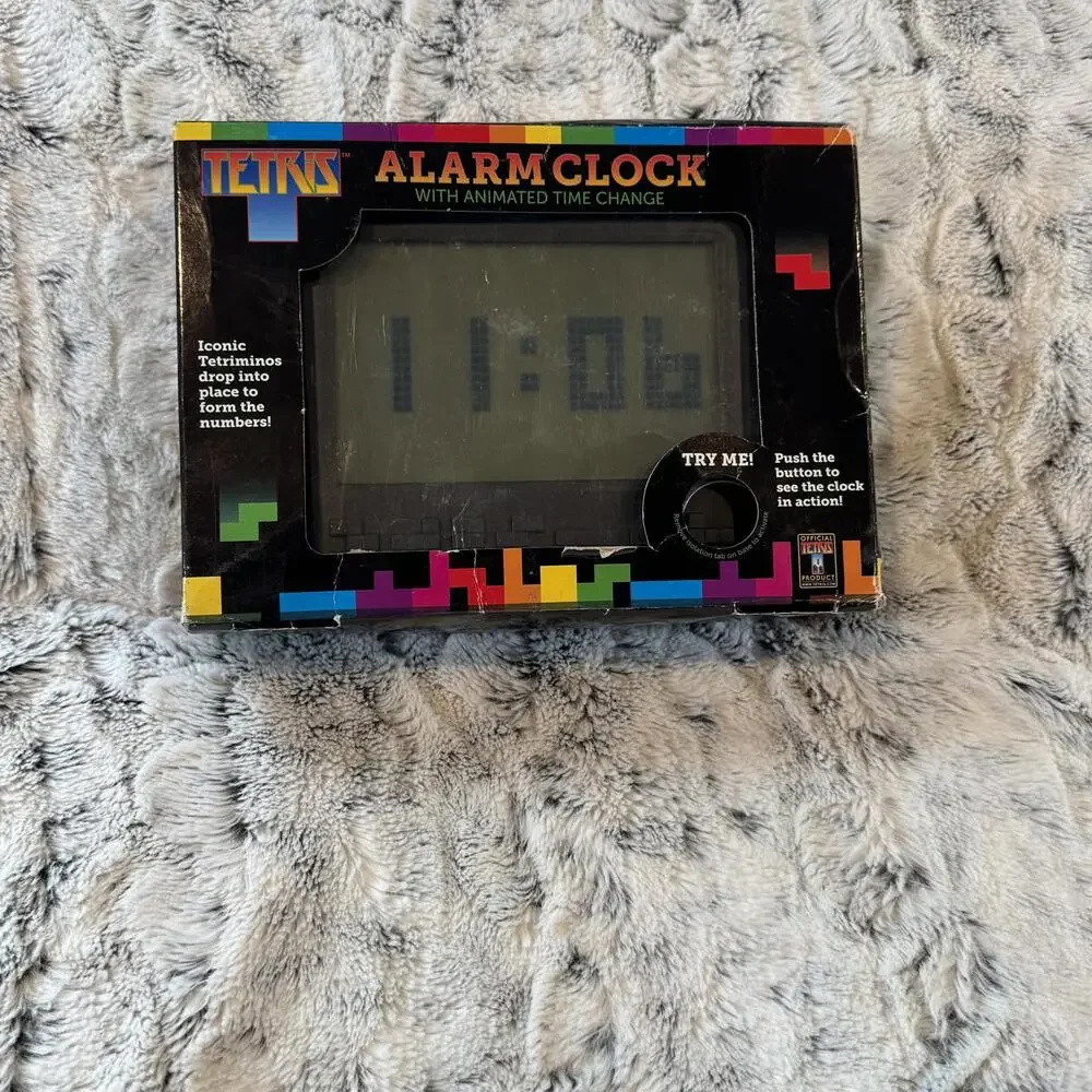 Tetris Digital Alarm Clock Vintage Video Game Decor Animated‎ Paladone
